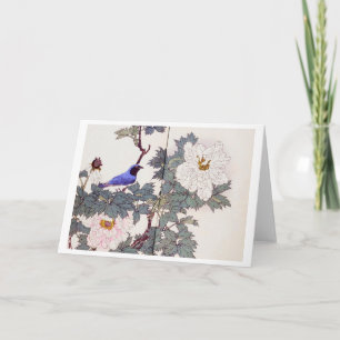 Blue Bird and Peony, Imao Keinen Kaart