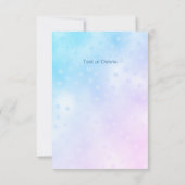 Blue Bird bedankje Bedankkaart (Achterkant)