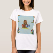 Blue Bird Birdhouse T-shirt (Voorkant)