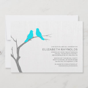 Blue Bird Bridal Shower-uitvindingen Kaart
