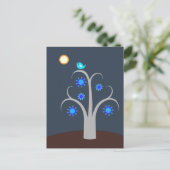 Blue Bird, carte postale Pleine lune (Debout devant)