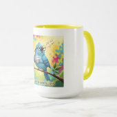 Blue Bird Coffee Mug Quote (Devant droit)