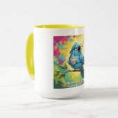 Blue Bird Coffee Mug Quote (Devant gauche)
