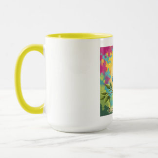 Blue Bird Coffee Mug Quote Mok