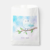 Blue Bird Favor Bag Bedankzakje (Voorkant)