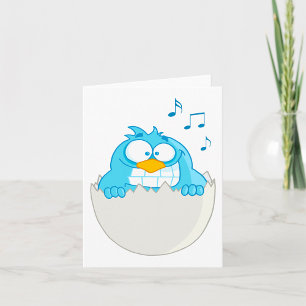 Blue Bird Hatching beroemd gemaakt door Egg Singin Kaart