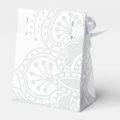 Blue Bird & Henna Swirl Favor Box Bedankdoosjes (Achterkant)