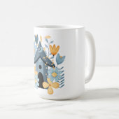 Blue Bird House Koffiemok (Voorkant rechts)