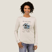 Blue Bird House Tri-Blend Shirt (Voorkant)