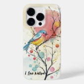 Blue Bird Ik hou van Natuur Case-Mate iPhone Case (Achterkant)