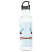 Blue Bird in Blossom Tree Personalized Waterfles (Voorkant)