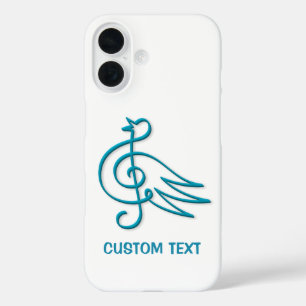 Blue Bird Music iPhone 16 Hoesje
