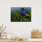 Blue Bird Photo Natuur Wall Poster (Keuken)