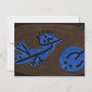Blue Bird Pumpkin - Paul Klee 1939 Briefkaart