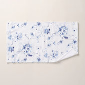 Blue Bird Rose Chinoiserie Floral (Serviette à main)