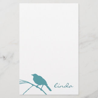 Blue Bird Stationery - Personaliseren Briefpapier