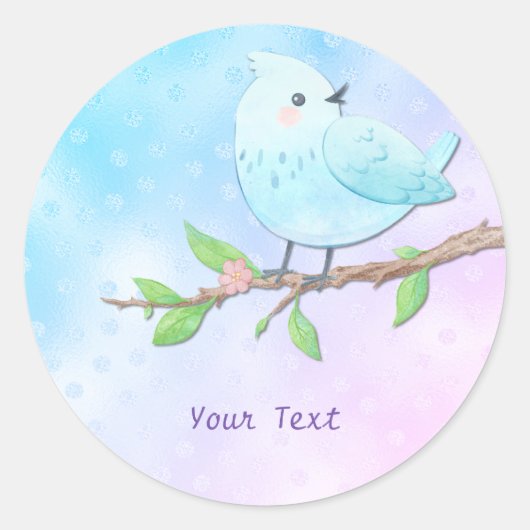 Blue Bird Sticker (Voorkant)