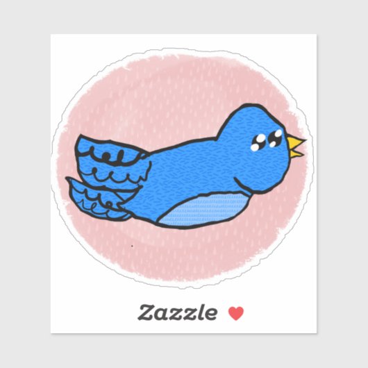 Blue Bird Sticker (Vel)