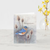 Blue Bird Tijd verstrijkt Medeleven Kaart (Gele Bloem)