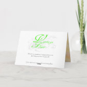 Blue Bird Verjaardag Kaart (Achterkant)