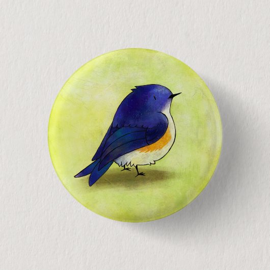 Blue Birdie Button (Voorkant)