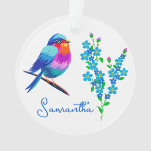 Blue Birdie Oubliez-moi pas les fleurs 90e anniver