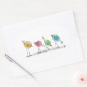 Blue Birdies Stickers (Envelop)