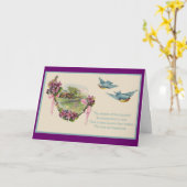 Blue Birds & Happiness For Mother's Day - Carte (Fleur jaune)
