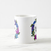 Blue Birds Lilac Fleurs Coffee Cup Mug (Centre)