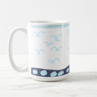 Blue birds mug-ceramic koffiemok