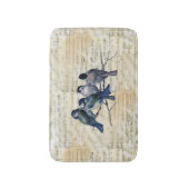 Blue Birds  Sheet Music Bath Mat (Voorkant Verticaal)