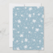  Blue Birth Announcement Boy Kaart (Achterkant)