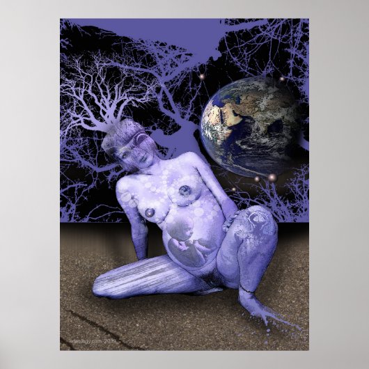 BLUE BIRTH POSTER (Voorkant)