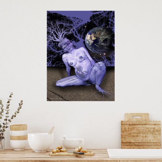 BLUE BIRTH POSTER (Keuken)