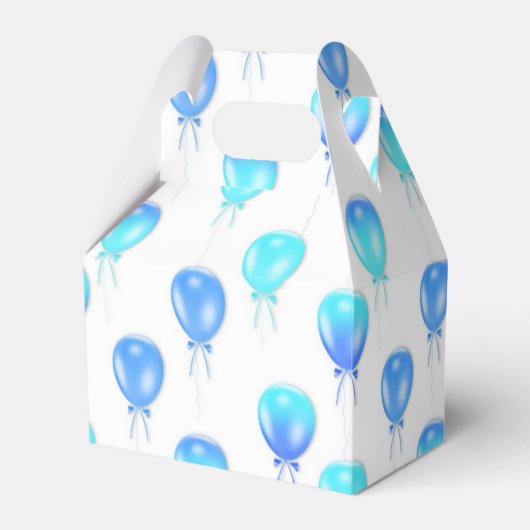 Blue Birthday Balloon doos Bedankdoosjes (Voorkant Zijde)