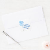Blue Birthday Balloons Sticker (Envelop)