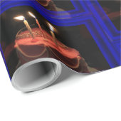 Blue Birthday Cake Cadeaupapier (Rol Hoek)