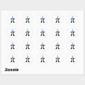 Blue Birthday Pi Sticker (Vel)