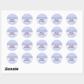 Blue Birthday stickers & labels (Vel)