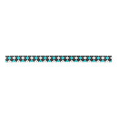 Blue Black and White Argyle Pattern Lint (Voorkant)