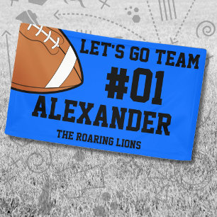 Blue Black Football Team Spirit Spandoek