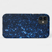 Blue Black Glimmer Case-Mate iPhone Case (Achterkant (horizontaal))