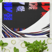 Blue Black Hakuna Matata Baby Kinder Design.png Theedoek (Gevouwen)