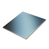 Blue Black Ombre Gradient Blur Abstract Design Tegeltje (Zijkant)