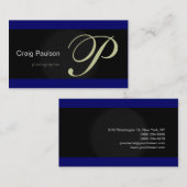 Blue Black Photography Visitekaartje (Voorkant / Achterkant)