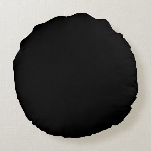 Blue Black Script Girly Monogram Name Rond Kussen (Achterkant)