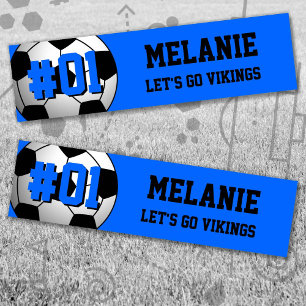 Blue Black Soccer Team Bumpersticker