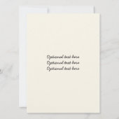 Blue Black Stripes Invitation Anniversaire (Dos)