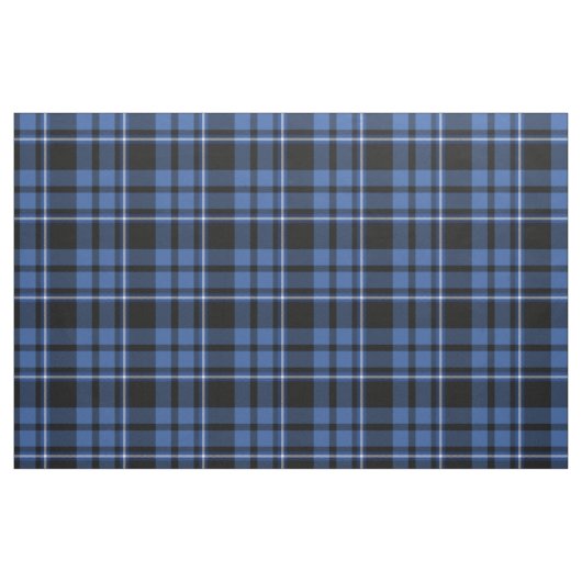 Blue Black Tartan Pset Scottish Pattern Stof (Fat Quarter)