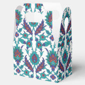 Blue Blauwgroen Red White Oriental Floral Pattern Bedankdoosjes (Geopend)